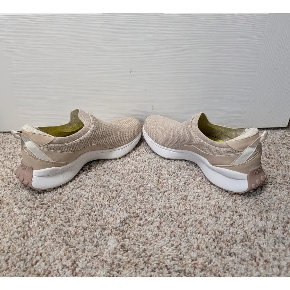 RYKA Jumopstart women's slip on sneaker size 6, taupe/tan